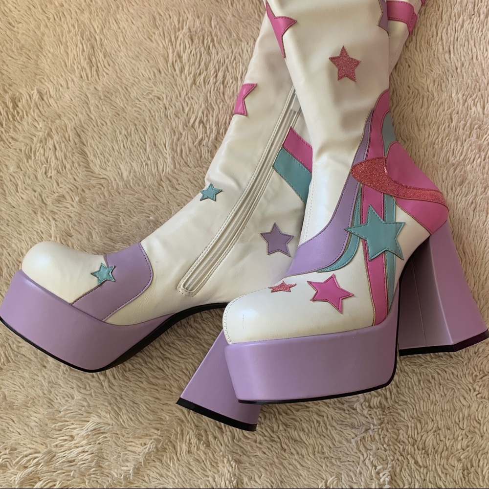 New Sugar Thrillz Platform Disco Boots - Picture 7 of 7